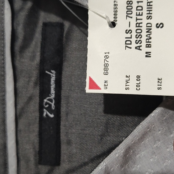 S long sleeve dress shirt 7 Diamonds brand - Picture 4 of 7